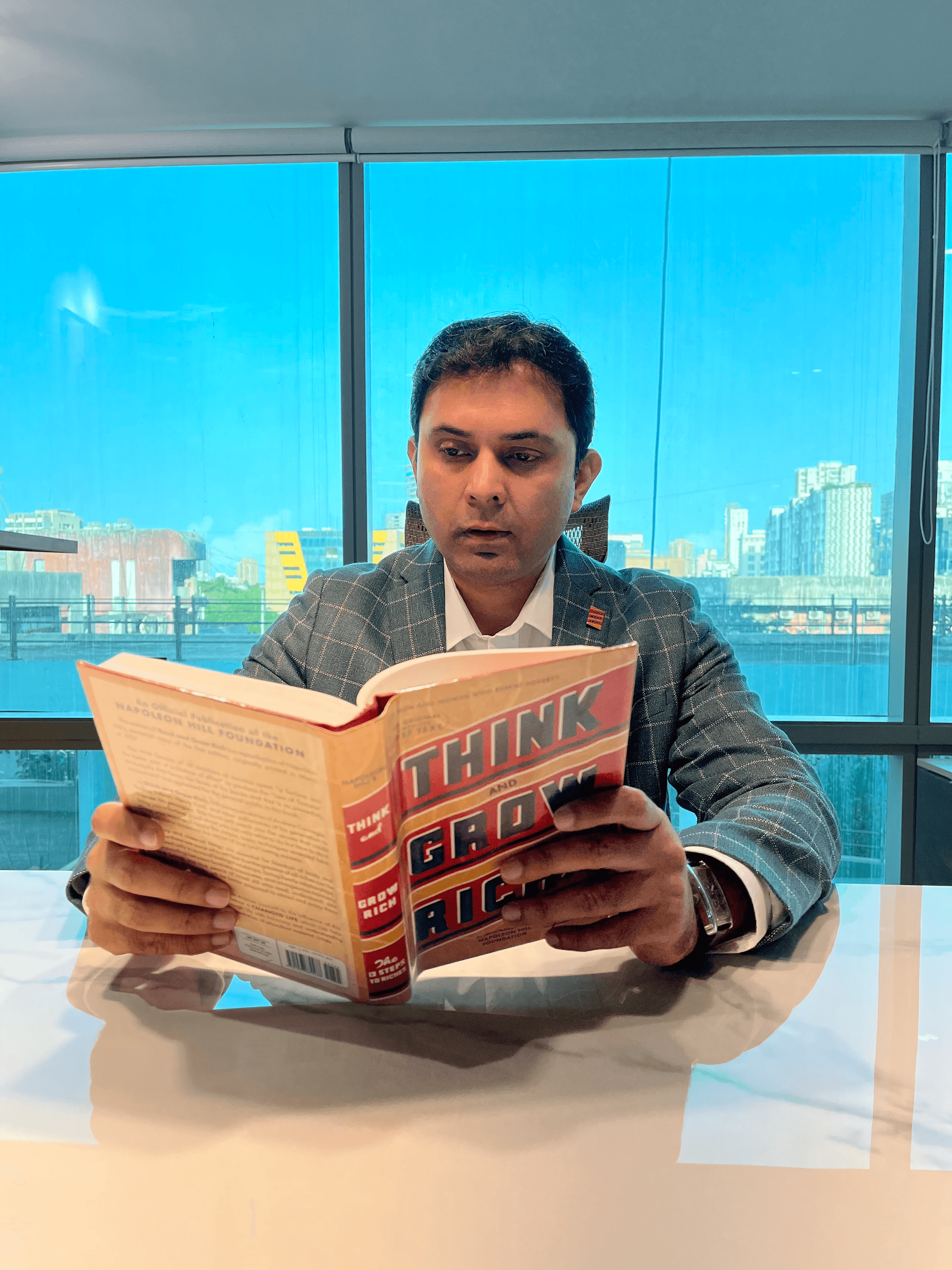 Sidharth Shah reading Think and Grow Rich